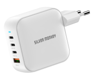 Silver Monkey Ładowarka GaN Smart Quadro 100W PD Biała - 1417250 - zdjęcie 10